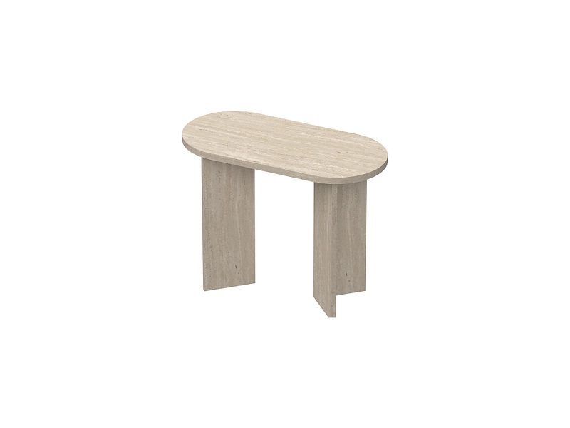 Couchtish TIVOLI 33x70x52cm kieselfarben