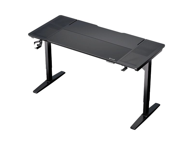 Elektrischer Gaming Schreibtisch THUNDER X3 LAB-X 75x170x120cm anthrazitschwarz