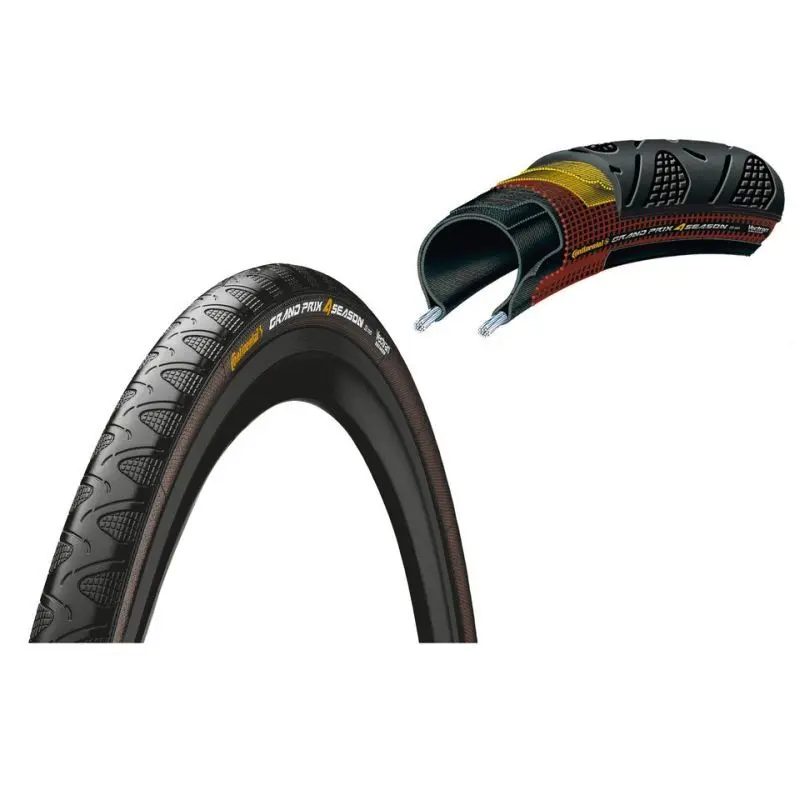 Continental GrandPrix 4 stagione 700x25c Bike pneumatici Nero One Size