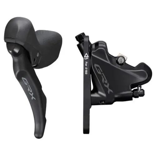Shimano GRX ST-RX600/BR-RX400 Scheibenbremse Vorderrad 2-fach black 2020 Scheibenbremsen komplett
