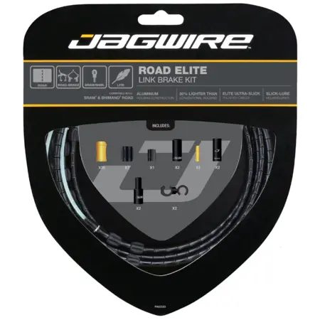 Jagwire Road Elite Link Bremszugset schwarz 2019 Bremszüge & -hüllen