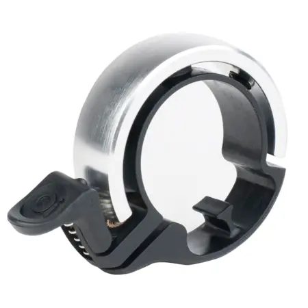 knog. Fahrradklingel Oi silber, Klingeltyp