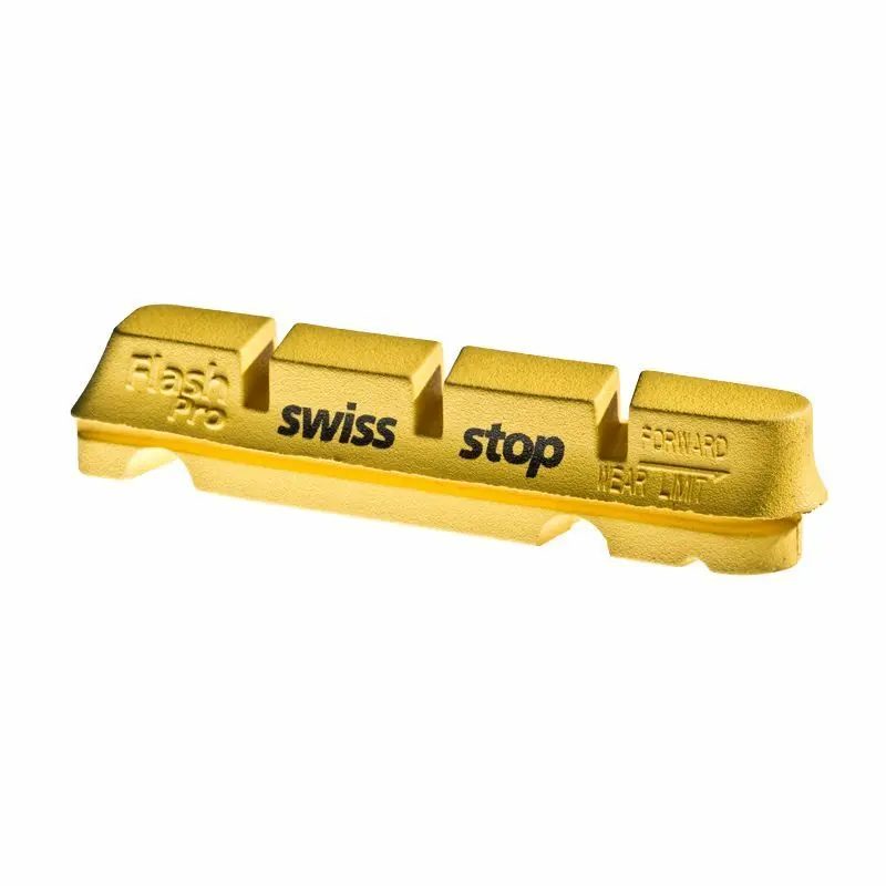 SwissStop FlashPro Bremsbeläge für Shimano/SRAM Carbon gelb 2019 Felgenbremsbeläge