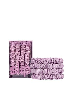 Slip Schmal scrunchies back to basics, reine seide - schwarz Haargummis 1 ct Silber