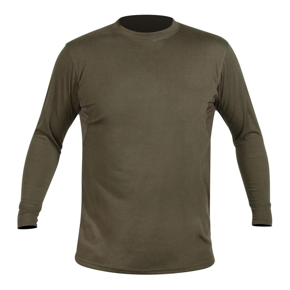 Hart CREW-L langärmliges T-Shirt - dark olive
