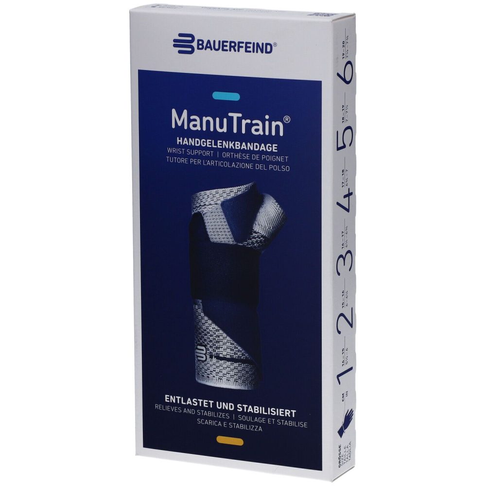 Manutrain Aktivbandage Grösse 6 links titan (1 Stück)
