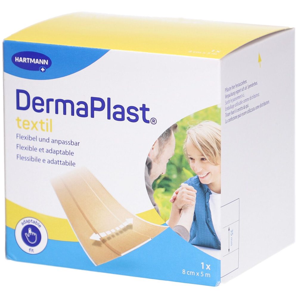 Dermaplast Textil Schnellverband 8 cm x 5 m Rolle