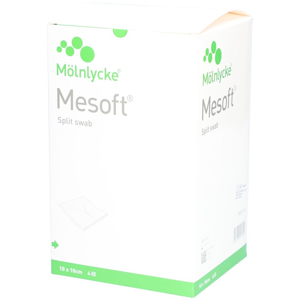 Mesoft Schlitzkompressen 10x10cm sterril (130 Stück)