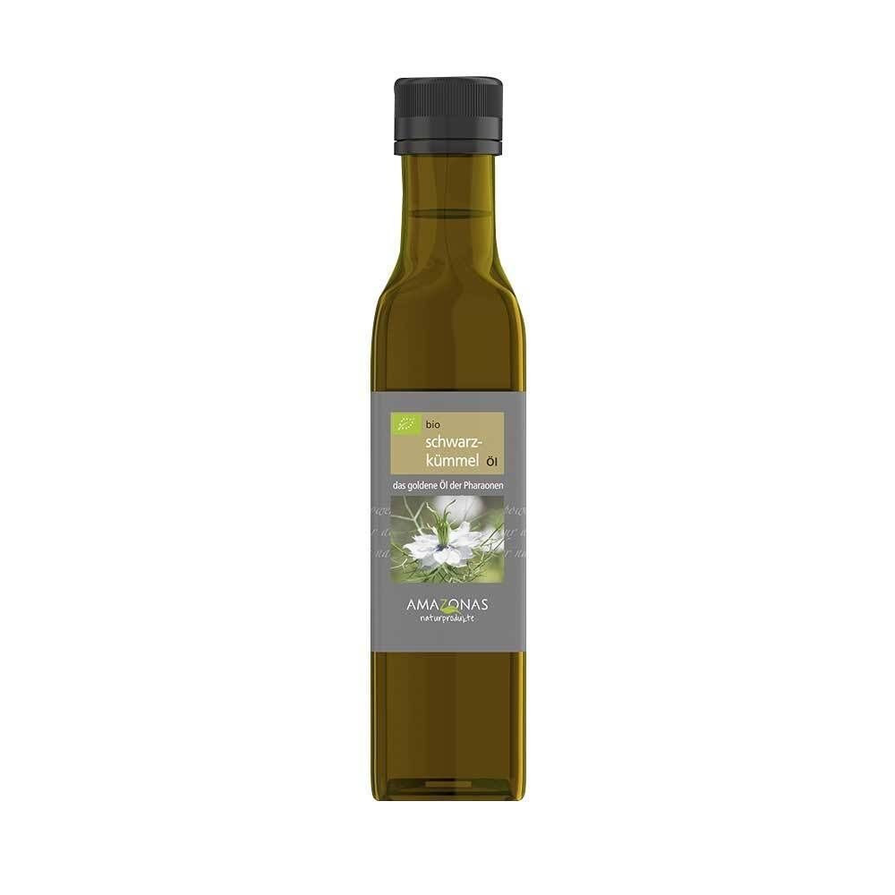 AMAZONAS schwarzkümmelöl 100 % rein kaltgepresst Ägypten (250 ml)