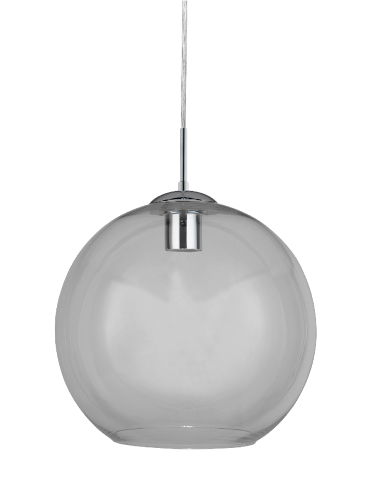 Kugelrunde Glas-Hängelampe Balls, 30 cm, klar