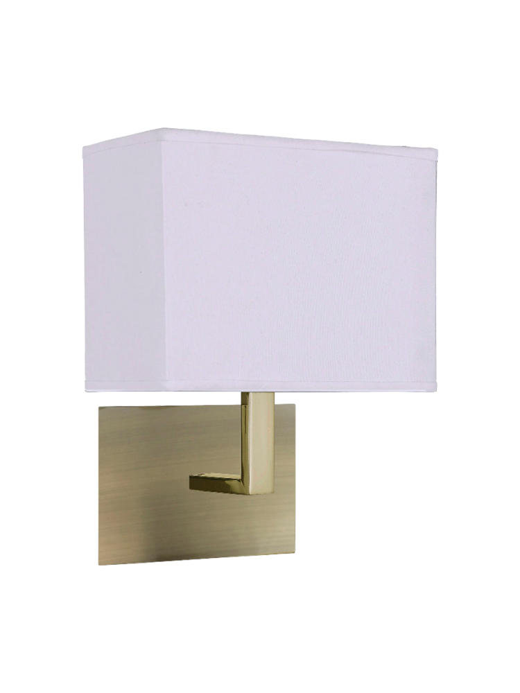 Wandleuchte Dario mit Stoffschirm