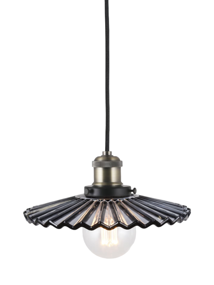 Globen Lighting-Cobbler Pendelleuchte Mini, Rauchgrau