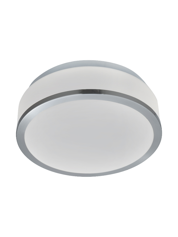Deckenleuchte Flush silber satin. IP44 23cm