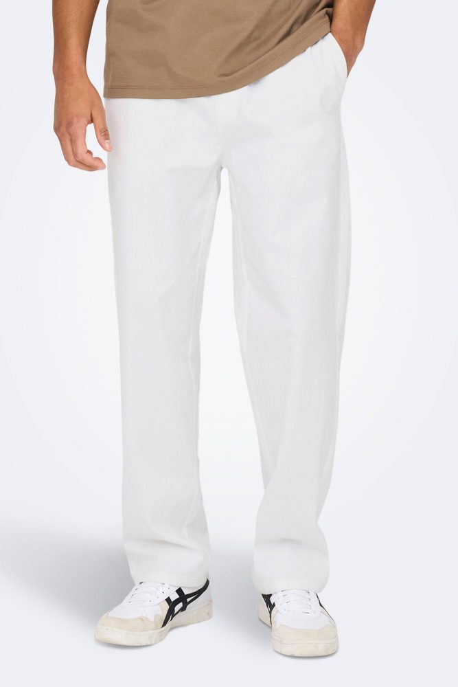 ONLY & SONS Trainingshose »ONSSINUS LOOSE 0007 COT LIN PANT NOOS«