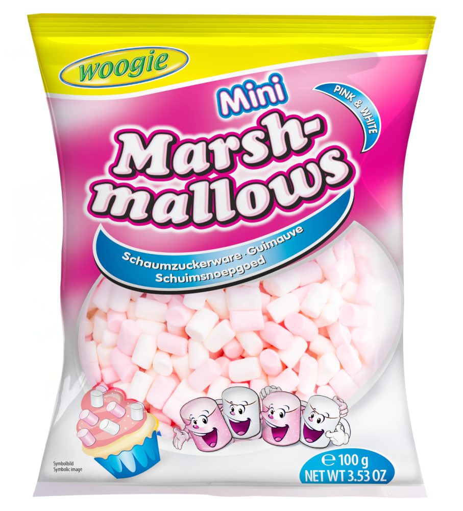 Mini Marshmallows Pink & Weiss 100g