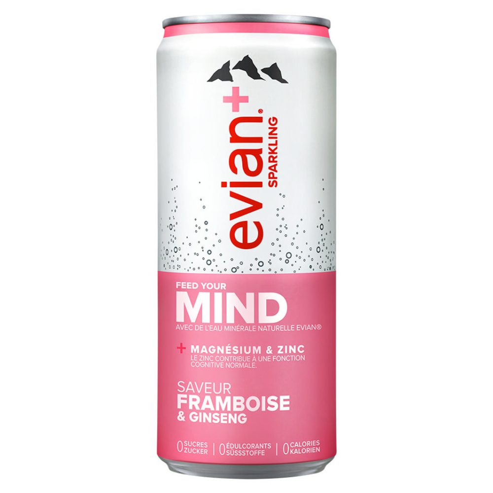 evian+ Himbeere - Ginseng 330ml