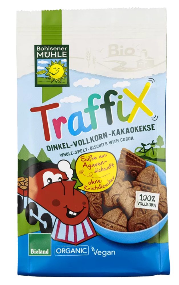 TraffiX Dinkel Vollkorn Kakaokekse 125g