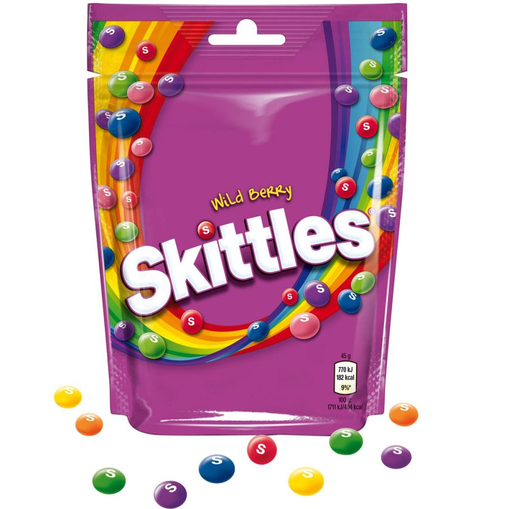 Skittles Wild Berry Kaudragees mit Waldfrucht-Geschmack 174g