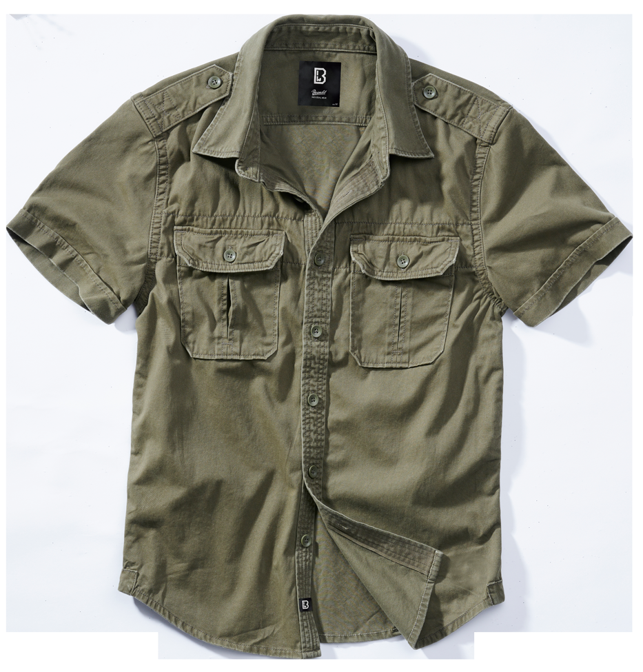 Brandit - Vintage Shirt shortsleeve olive XL