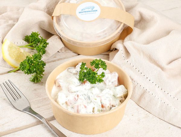 Rauchlachs-Gurkensalat in Joghurt-Dill Sauce, 200g