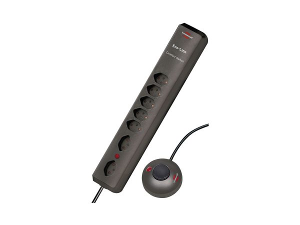 Brennenstuhl - Steckdosenleiste 7fach+Fuss-Schalter H05VV-F 3G1,5 - 2 m