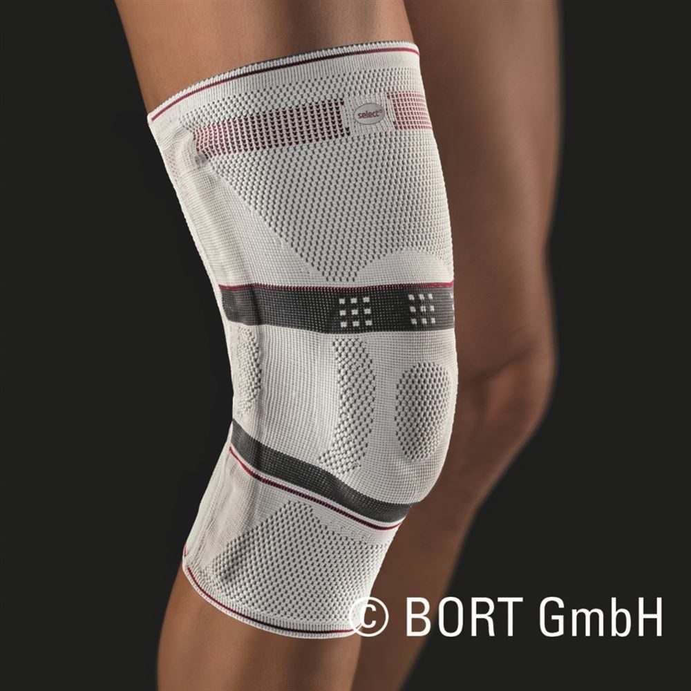 bort Knieband Sil XXL+ HR s'grau (1 Stück)