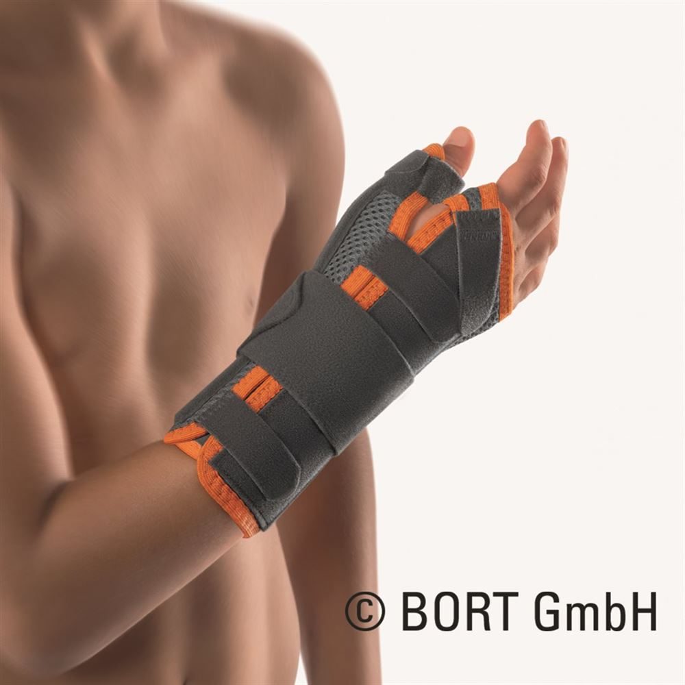 bort Bandage 13-15cm kids rechts schwarz/blau (1 Stück)