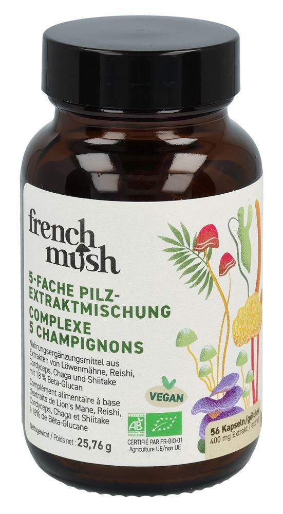 French Mush 5-fache Pilzextraktmischung Kapseln 56 Stück