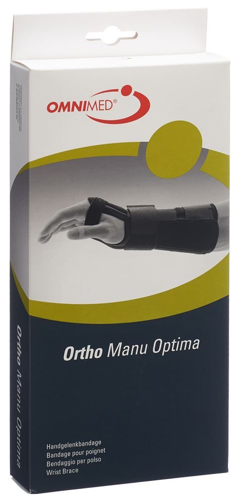 OMNIMED Ortho Manu Opti Handband L 22cm re schw (1 Stück)