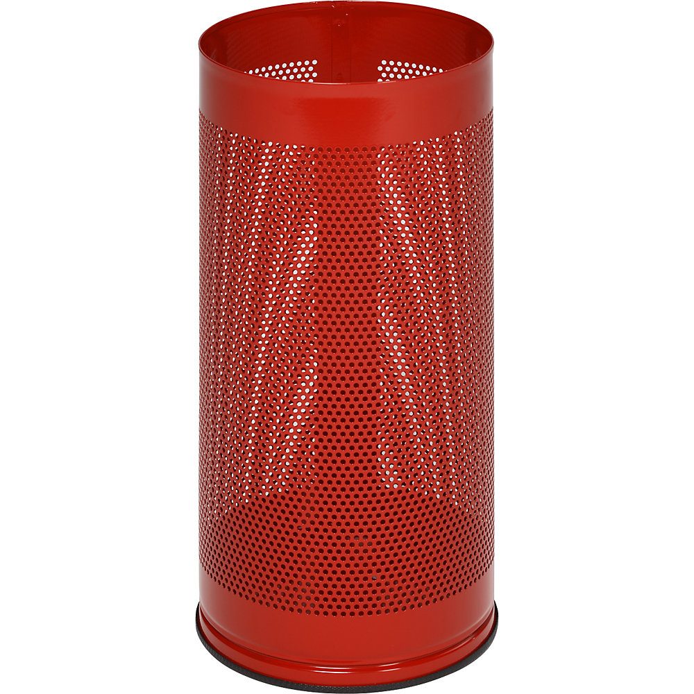 Schirmständer, Höhe 610 mm Lochblech, verzinkt feuerrot RAL 3000