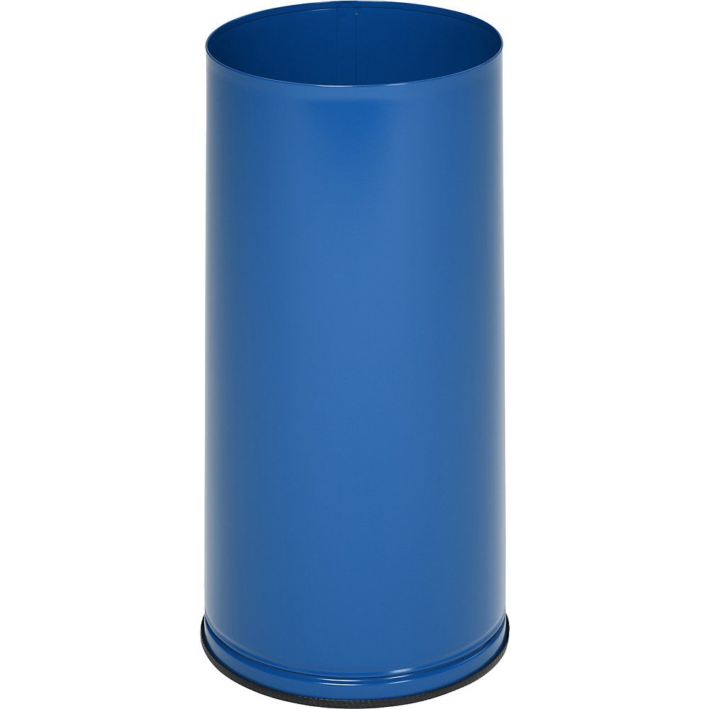 Schirmständer, Höhe 610 mm Vollblech, verzinkt enzianblau RAL 5010