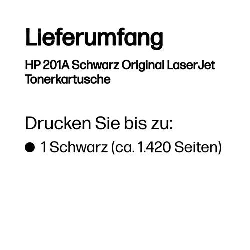 HP Toner-Modul 201A schwarz (Cf400A)