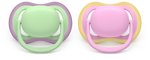 Philips Avent Schnuller ultra air 6-18 Monate Doppelpack, mint/pink