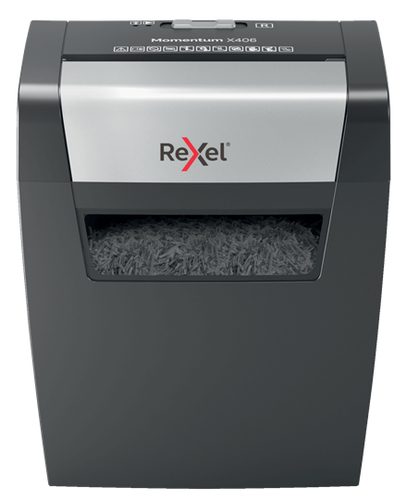 Rexel Momentum X406 Aktenvernichter Partikelschnitt 4 x 28 mm 15 l Blattanzahl (max.): 6 Sicherheitsstufe 4 Vernichtet