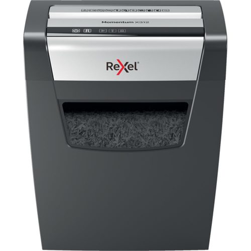 Rexel Momentum X312 Aktenvernichter Partikelschnitt 5 x 42 mm 23 l Blattanzahl (max.): 12 Sicherheitsstufe 3 Vernichtet