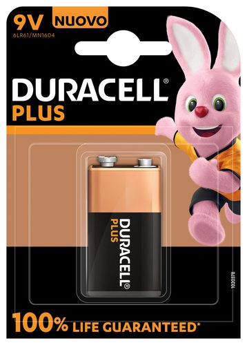 Duracell Plus-9V B1 9 V Block-Batterie Alkali-Mangan 9 V 1 St.