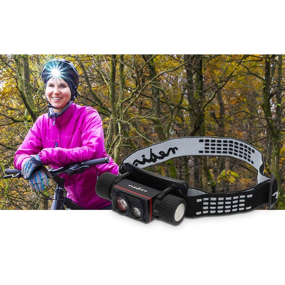 Led -hauptlampe | Batteriebetriebener / Usb -strom | 3,7 V Dc | Batterien Enthalten | Wiederaufladbar | Angegebener Leuchtender Fluss: 1000 Lm | Beleuchtungsbereich: 180 M Unisex  ONE SIZE