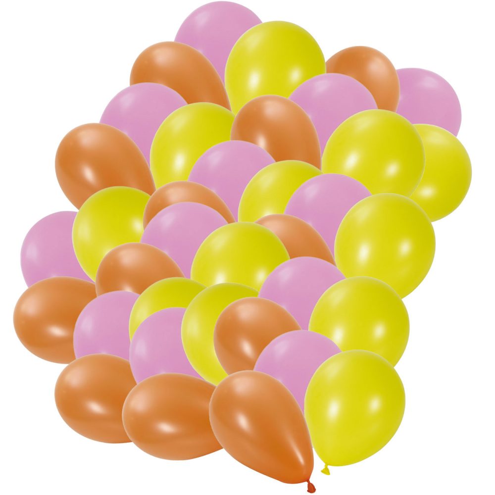 Luftballons 100er-Set in bunteen Farben, Geburtstags-Luftballons für Veranstaltungen