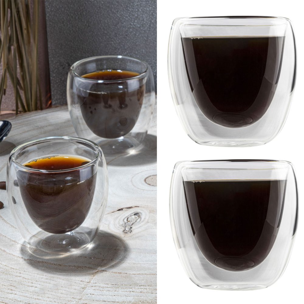 Espresso Glas 80ml 4er Set Unisex Transparent ONE SIZE