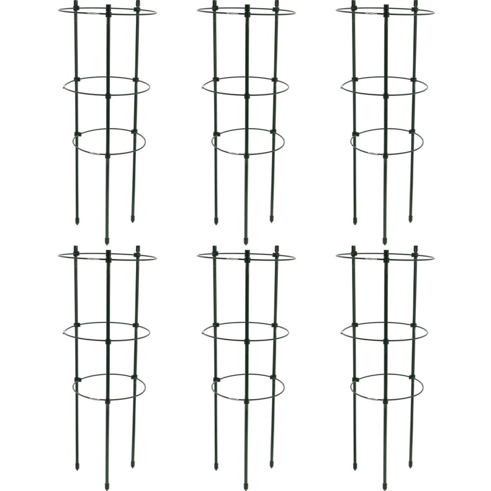 6er-Set Pflanzenstütze, rund, 60 x Ø 21 cm