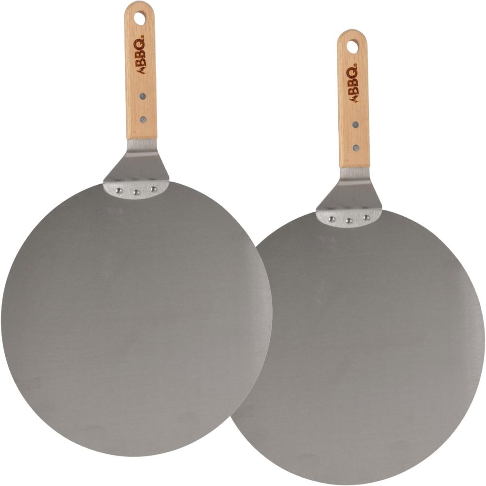 2er-Set Pizzaschaufel aus Edelstahl, Ø 30,5 cm