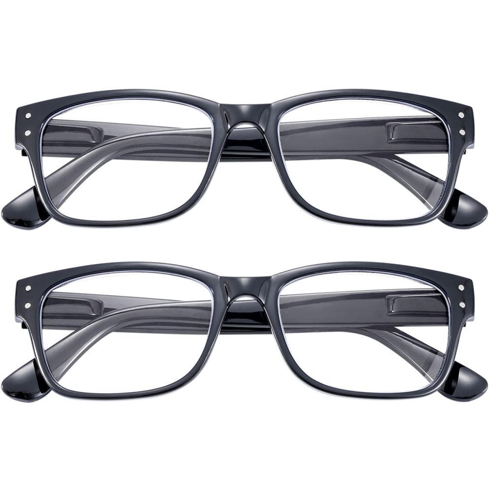 2er-Set Bildschirm-Brille mit Blaulicht-Filter, +3,0 Dioptrien