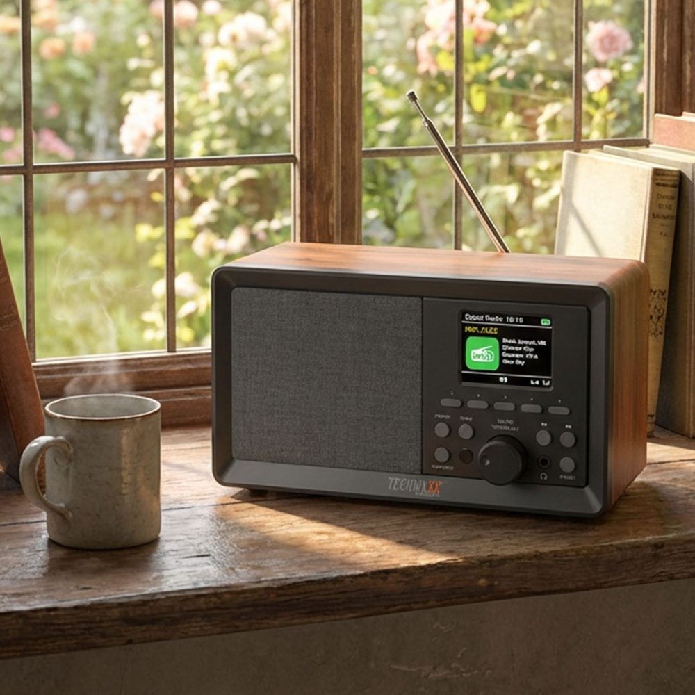 DAB+ Radio mit Bluetooth, Wecker, USB, AUX & Fernbedienung