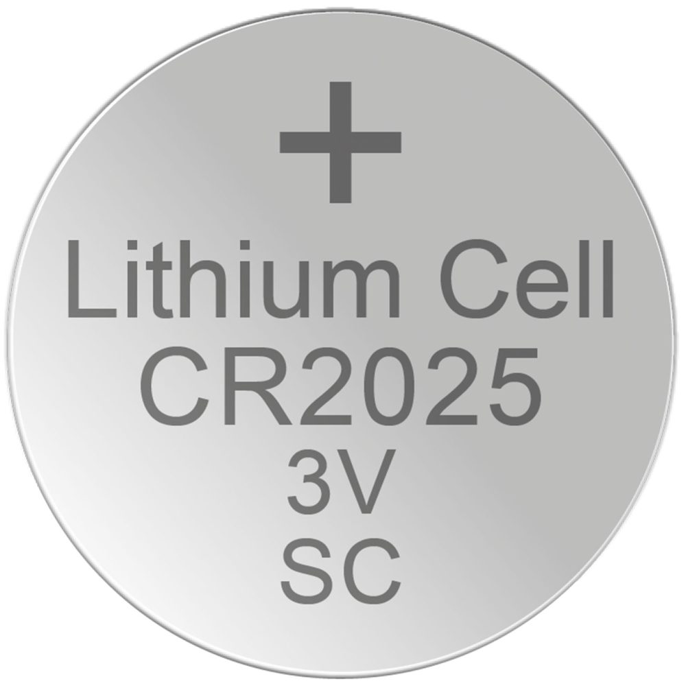 Lithium Knopfzelle CR2025, 3 Volt - 5 Stück
