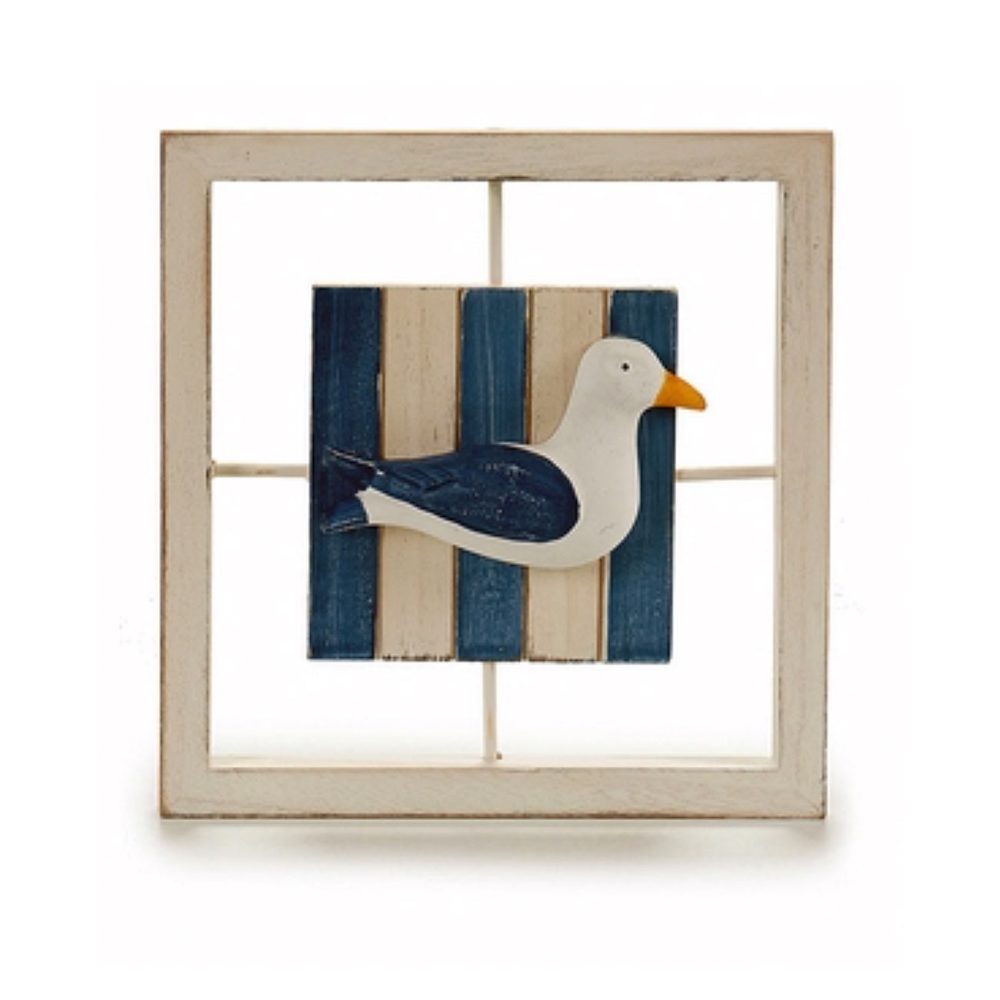 Maritimes Bild aus Holz, verschiedene Motive, 25 x 25 x 3 cm