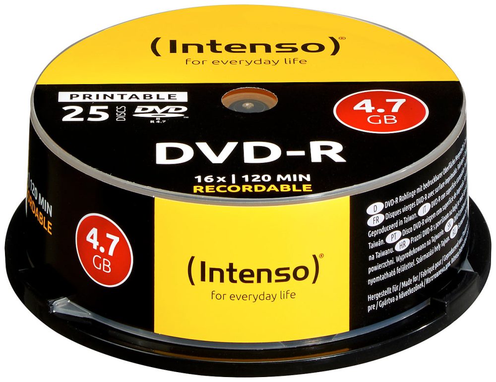 Intenso DVD-R 4.7GB 16x printable, 25er-Spindel