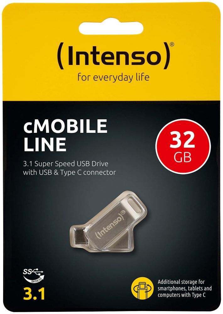 Intenso cMobile Line - USB-Zusatzspeicher (32 GB, Silber)