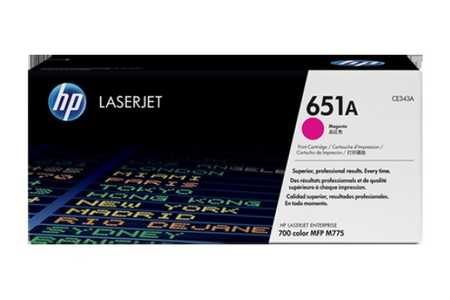 Original Tonerpatrone magenta HP No. 651A,CE343A