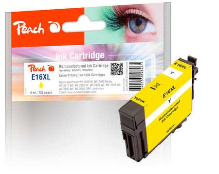 Peach Tintenpatrone gelb, kompatibel zu Epson T1634, T163