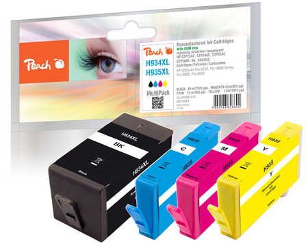 Peach Spar Pack Tintenpatronen kompatibel zu  No. 934XL, No. 935XL